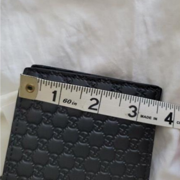Gucci Guccissima Black Embossed Leather Wallet - Picture 4 of 6